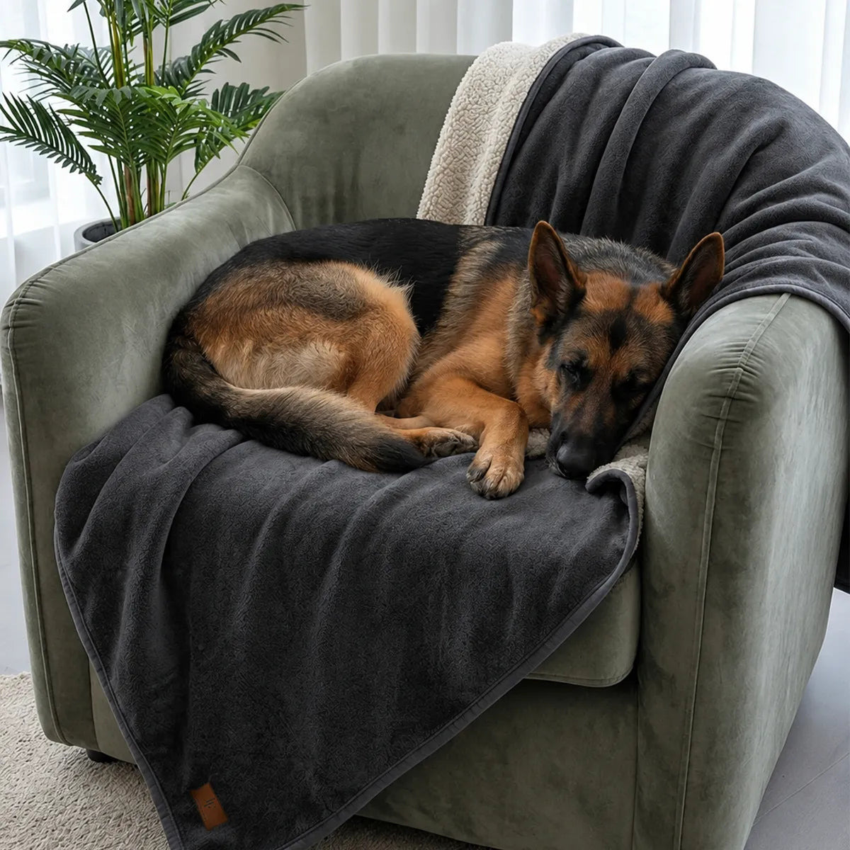 Couverture premium pour chien - Gris