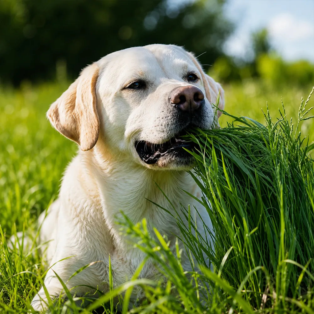 Pourquoi un chien mange de l'herbe ?