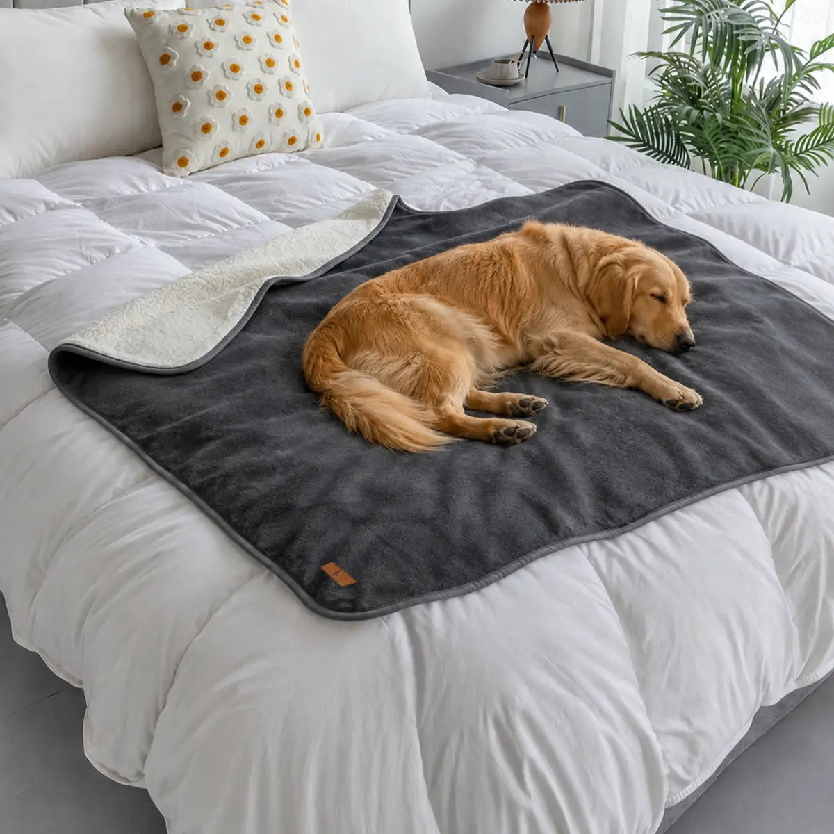 Couverture premium pour chien - Gris